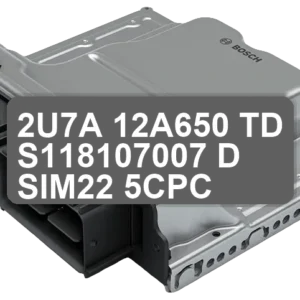 ECU Sterownik 2U7A-12A650-TD S118107007 D SIM22 5CPC