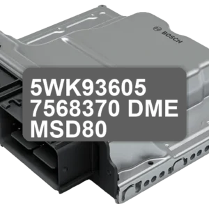 ECU Sterownik 5WK93605 7568370 DME MSD80