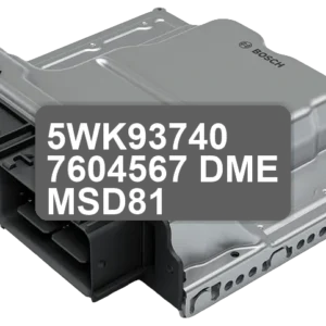 ECU Sterownik 5WK93740 7604567 DME MSD81
