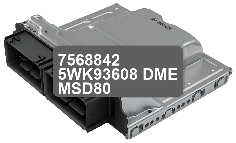 ECU Sterownik 7568842 5WK93608 DME MSD80
