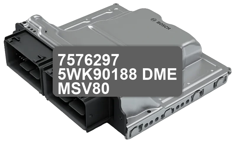 ECU Sterownik 7576297 5WK90188 DME MSV80