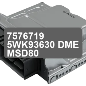 ECU Sterownik 7576719 5WK93630 DME MSD80