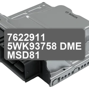 ECU Sterownik 7622911 5WK93758 DME MSD81