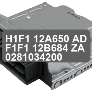 ECU Sterownik H1F1-12A650-AD F1F1-12B684-ZA 0281034200