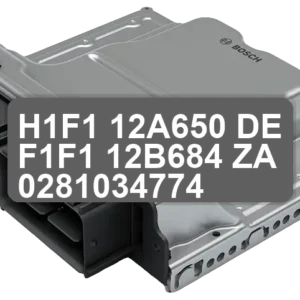 ECU Sterownik H1F1-12A650-DE F1F1-12B684-ZA 0281034774