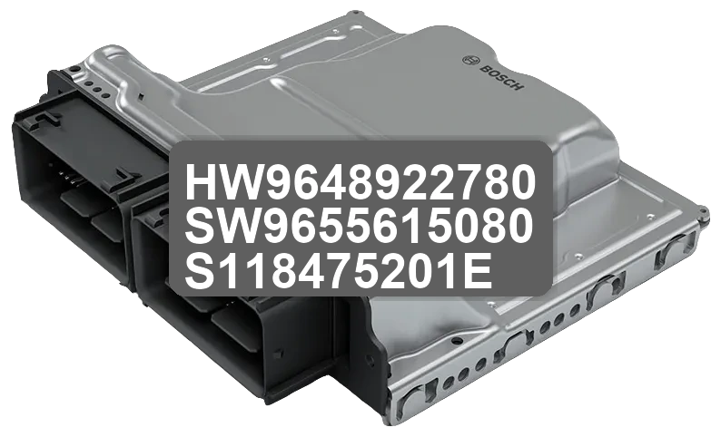 ECU Sterownik HW9648922780 SW9655615080 S118475201E