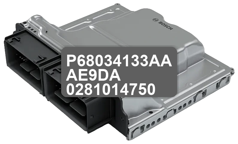 ECU Sterownik P68034133AA AE9DA 0281014750