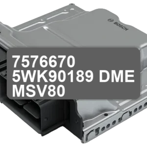 ECU Sterownik 7576670 5WK90189 DME MSV80