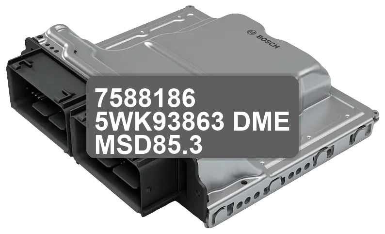 ECU Sterownik 7588186 5WK93863 DME MSD85.3