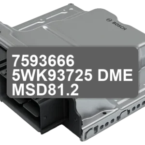 ECU Sterownik 7593666 5WK93725 DME MSD81.2