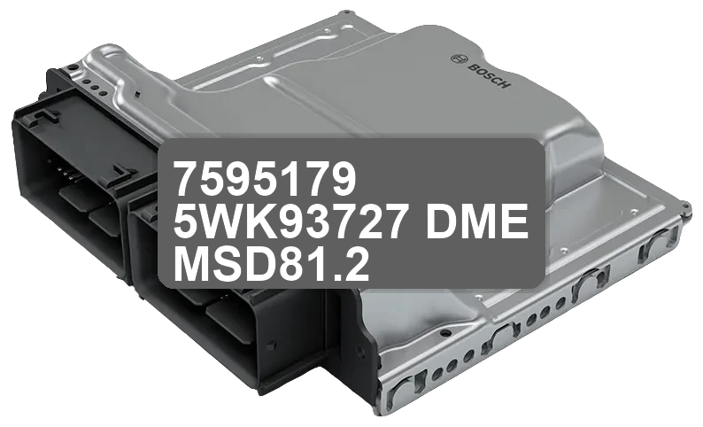 ECU Sterownik 7595179 5WK93727 DME MSD81.2