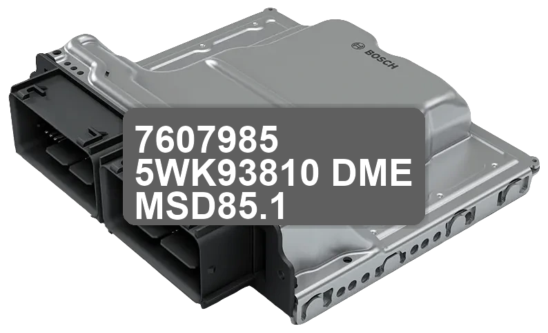 ECU Sterownik 7607985 5WK93810 DME MSD85.1
