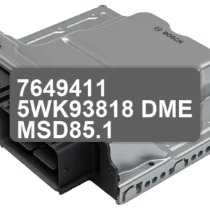 ECU Sterownik 7649411 5WK93818 DME MSD85.1