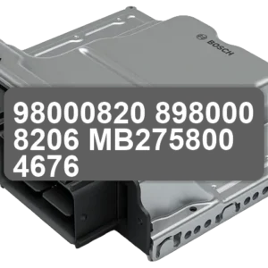 ECU Sterownik 98000820 898000 8206 MB275800-4676