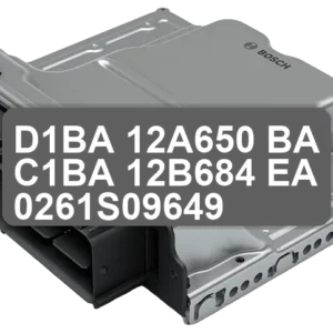 ECU Sterownik D1BA-12A650-BA C1BA-12B684-EA 0261S09649