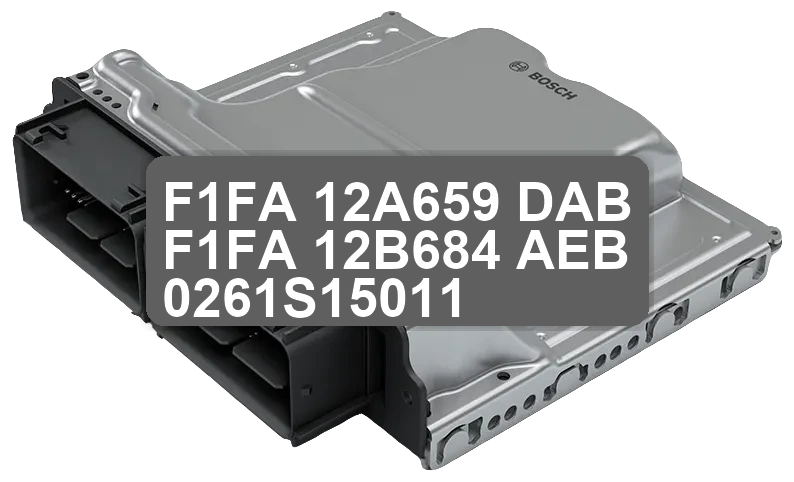 ECU Sterownik F1FA-12A659-DAB F1FA-12B684-AEB 0261S15011