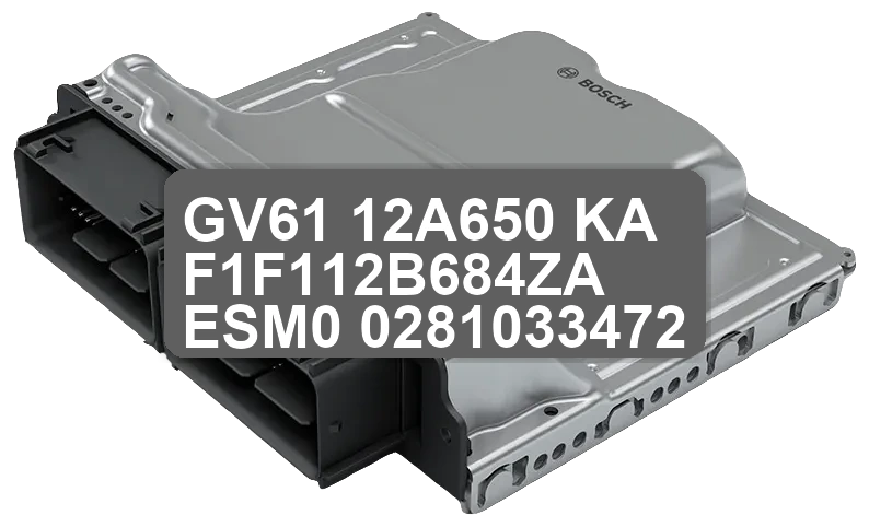 ECU Sterownik GV61-12A650-KA F1F112B684ZA ESM0 0281033472