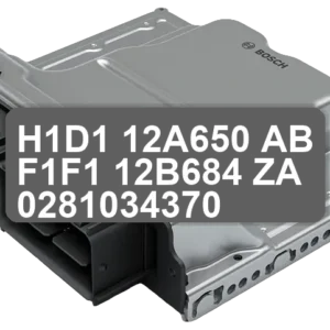 ECU Sterownik H1D1-12A650-AB F1F1-12B684-ZA 0281034370