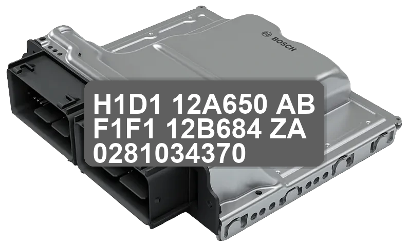 ECU Sterownik H1D1-12A650-AB F1F1-12B684-ZA 0281034370