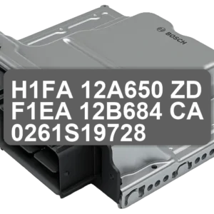 ECU Sterownik H1FA-12A650-ZD F1EA-12B684-CA 0261S19728