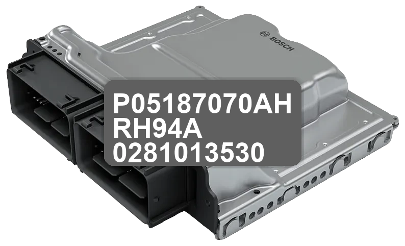 ECU Sterownik P05187070AH RH94A 0281013530