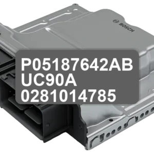 ECU Sterownik P05187642AB UC90A 0281014785
