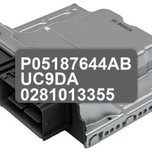 ECU Sterownik P05187644AB UC9DA 0281013355