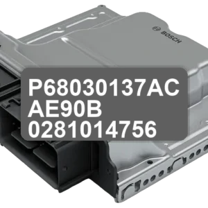ECU Sterownik P68030137AC AE90B 0281014756