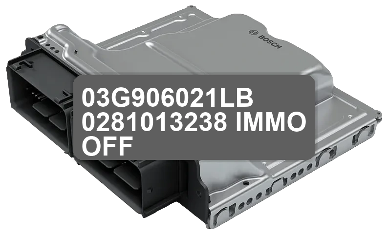 ECU Sterownik 03G906021LB 0281013238 IMMO OFF