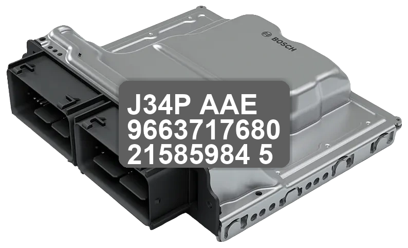 ECU Sterownik J34P-AAE 9663717680 21585984-5