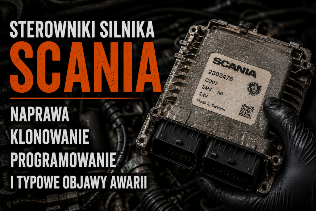 Sterownik Scania EMS/COO — naprawa, klonowanie i objawy awarii