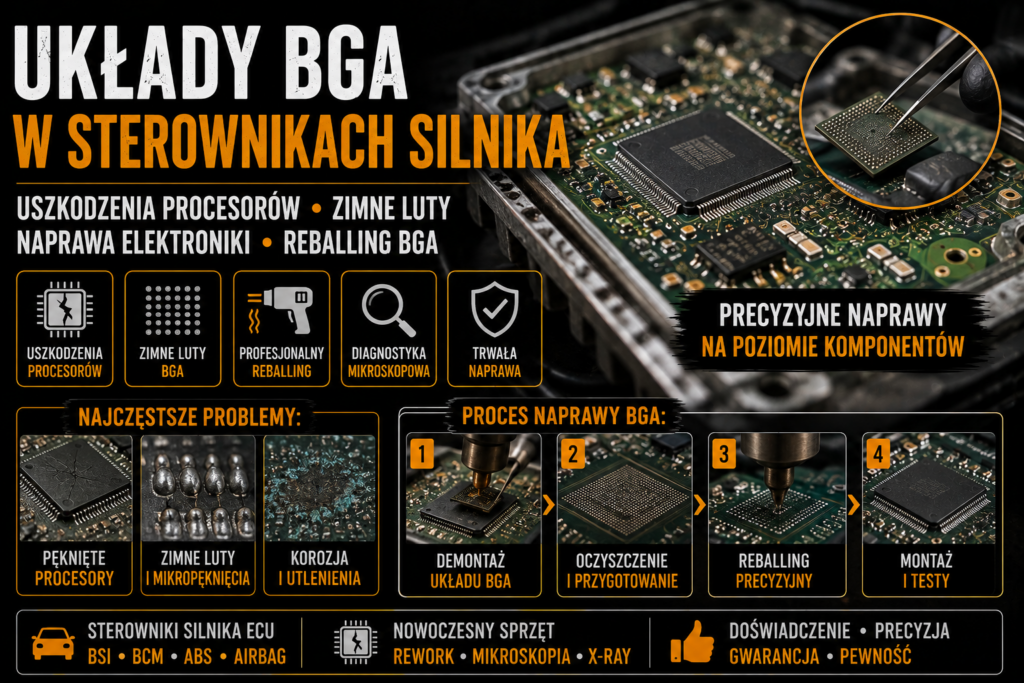 Układy BGA w sterownikach silnika