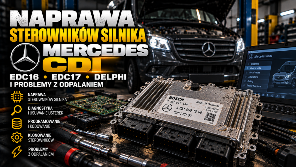 Naprawa sterowników Mercedes CDI | EDC16 EDC17