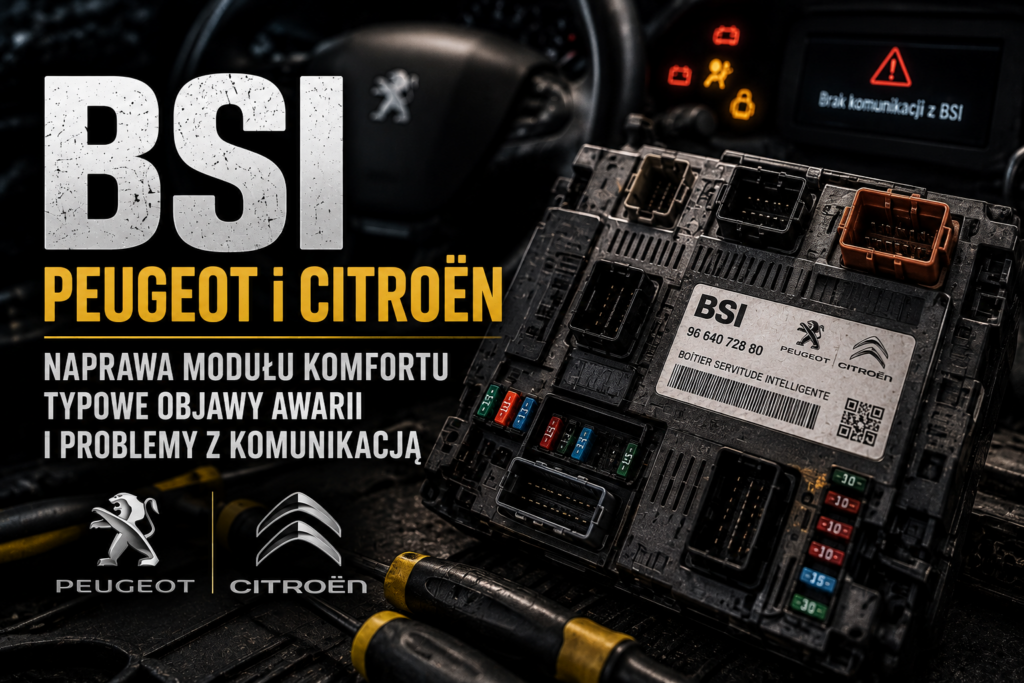 BSI Peugeot Citroën — naprawa modułu komfortu i komunikacji